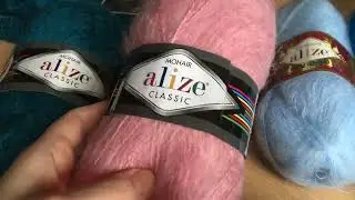 ALIZE MOHAIR CLASSIC! KID MOHAIR! MOHAIR YARN IS MY LOVE! KNITTING