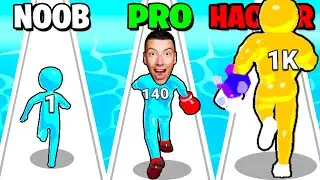 NOOB vs PRO vs HACKER dans RUNNER UP