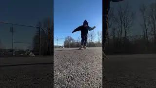 First time landing a rolling #shoveit #skateboarding #firsttime