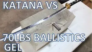 Gas Station Katana vs  Ballistics Gel - Not What I Expected