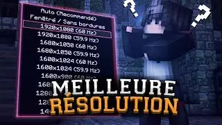 J'ai testé LA RÉSOLUTION ÉTIRÉE sur Minecraft !