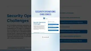 Security Operations Challenges 