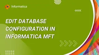 How to Edit Database Configuration in Informatica MFT