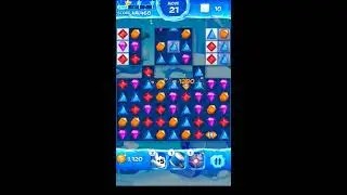 Jewel Pop Mania:Match 3 Puzzle Level 56 ( Jewel Ice Episode ) - Walkthrough ( No Booster )