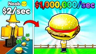 I Went From Noob to BILLIONAIRE in Roblox My Burger Factory