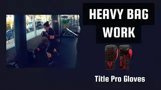 Heavy Bag Work - Women's Boxer - Title Pro Enforcer Fight Gloves
