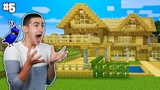 בניתי וילה ענקית במיינקראפט !!