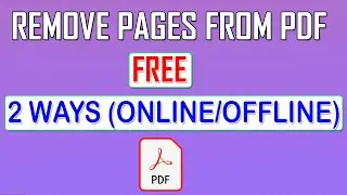 2 Easy Ways to Delete or Remove pages from a PDF document