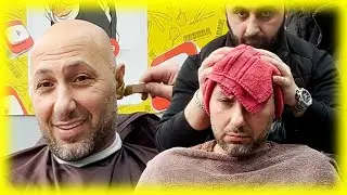 Barber Head shave Clipper beard trim and razor line up 🟡