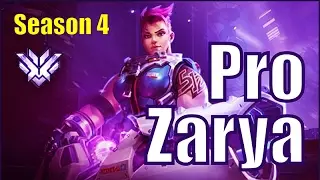 XQC Zarya CRAZY Kill Streak Gameplay | Route 66 | Overwatch Pro Gameplay