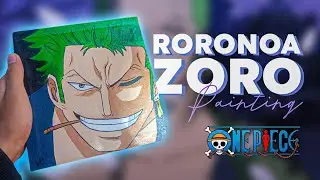 Roronoa zoro painting💀🤌🏻| full painting tutorial for beginners |