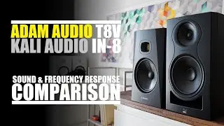 Adam Audio T8V  vs  Kali Audio IN-8  ||  Sound & Frequency Response Comparison