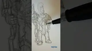 Drawing space marines until space marine 2 comes out pt 17