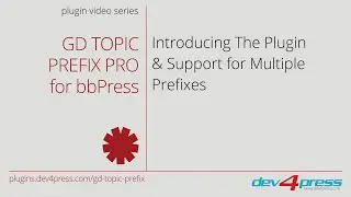 GD Topic Prefix Pro: Introducing the plugin & support for multiple prefixes