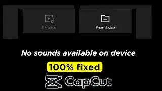 Capcut Audio not showing problem solved 2023 / No sound available on device Capcut