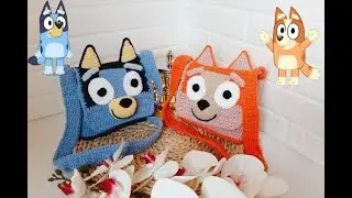 Вязаные крючком детские сумочки оформлены в виде персонажей из мультфильма