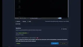 Connect to the database using the MySQL client from the command line. Use the 'show databas
