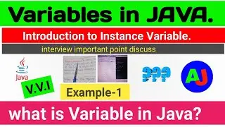Instance variable in java hindi? | Variables in java