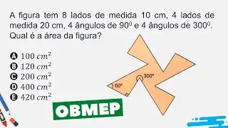 🚨🚨OBMEP Qual é a área da figura?