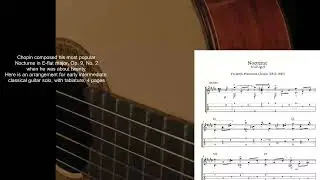 Chopin Nocturne 2 for Classical Guitar