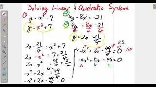 How to Learn Solving Linear and Quadratic Systems (Grade 11 University)