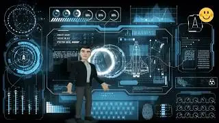 මගේ Artificial Intelligence එක-After Effects HUD Elements,heads-up display (HUD)