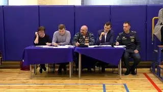 Покачи 20 февраля 2020 года Смотр строя и песни 8 - 11 классы  СОШ 1...