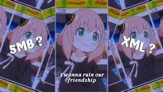 New Trend Xml ❤️🔥| I wanna ruin our friendship preset | xml file | ecxxii edit