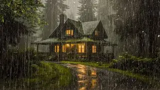 HEAVY RAIN on Tin Roof to Sleep | Rain Sounds for Sleeping - for Insomnia, Study, Relax, ASMR