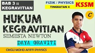 Tutorial 3.1 A KEGRAVITIAN - DAYA GRAVITI // GRAVITATION - GRAVITATIONAL FORCE