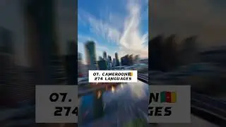 Top 10 Countries with Most Languages in the World || #shorts #countries #fact