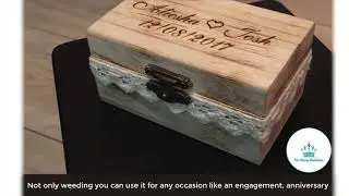 Personalized Wedding Ring Box With Love Heart