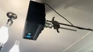 Overhead Projector setup with Boom Arm for Dungeons & Dragons RPG