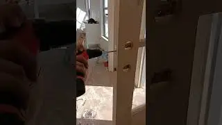 door knob installation #woodworking #diywoodworking #wood