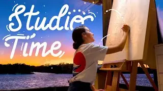 ART VLOG🌷My Workflow as a Full-Time Artist + New Painting Reveal