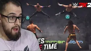 WWE 2K23 mas fazendo o mesmo golpe ao MESMO TEMPO!