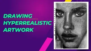 Drawing Hyperrealistic Portraits: From Reference to Finished Masterpiece | #realistic#portrait #art