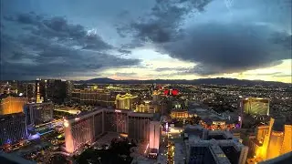 Las Vegas Strip Walk Dusk 2021