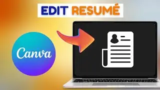How To Edit a Pdf Resume in Canva | Easy Steps! | 2024