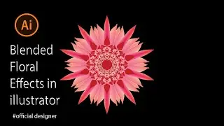 Advance use of Effect Tools and Blend Tool -( Floral Design - Illustrator Tutorial) bangla tutorial|