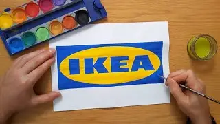How to draw the IKEA logo