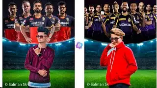 IPL photo editing 2021 ll picsart editing - MI rcb photo editing l IPL photo editing kaise kare