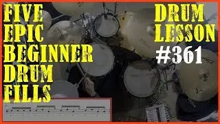 5 Epic Single Stroke Drum Fills For Beginners - Drum Lesson 