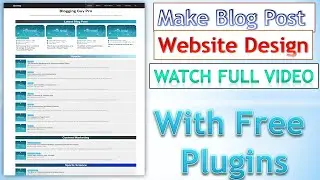 How To Create a Stunning Homepage in WordPress With Elementor 2024 (Hindi) | S Blogger