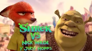 Shrek Vs Nick Wilde y Judy Hopps Pelea Completa (ES)