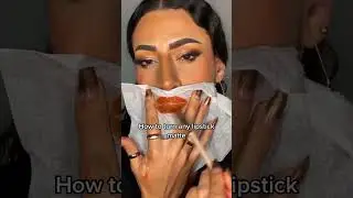 How to make your lipstick matte! @khrisskontours 