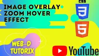 IMAGE OVERLAY ZOOM HOVER EFFECT USING  HTML AND CSS || WEB-D TUTORIX