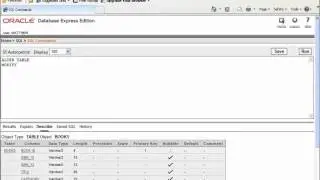 SQL with Oracle 10g XE - Using ALTER TABLE to Modify Table Columns