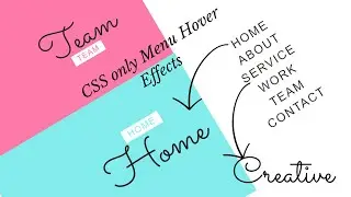 Menu item Hover Effects | CSS Only Creative Menu Hover Effects | Code with Jatin