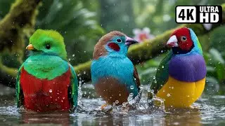 Joyful Birds Playing in Water | Nature's Most Exquisite Birds for Ultimate Relaxation | Calm Time